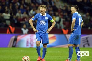 Ротань (слева) выступал за "Днепр" в течение 15 лет