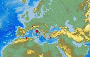 Эпицентр землетрясения располагался в 113 км к северо-востоку от Рима