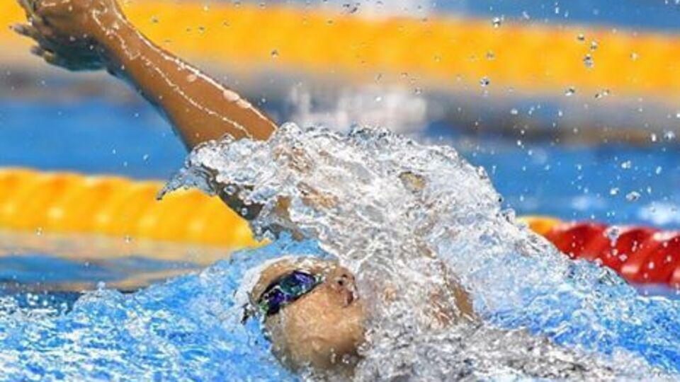 Зевина завоевала "золото" и "серебро" в первый день этапа Кубка мира по плаванию