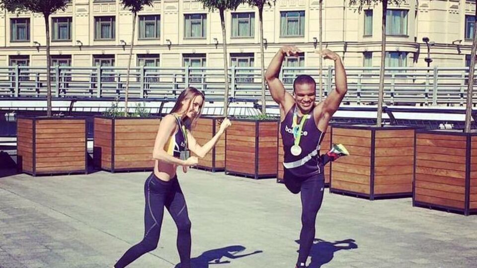 Борец с гимнасткой поменялись ролями