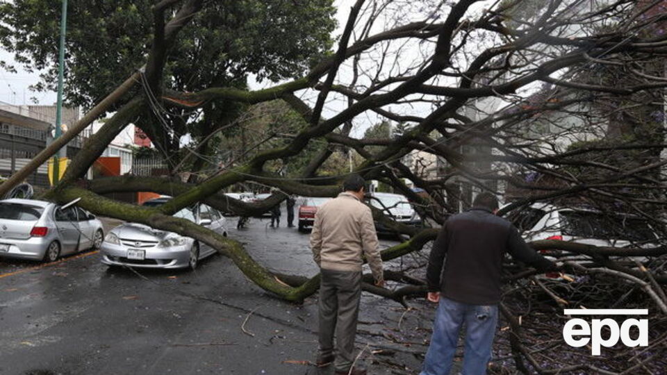 Ураган бушевал в Чечне