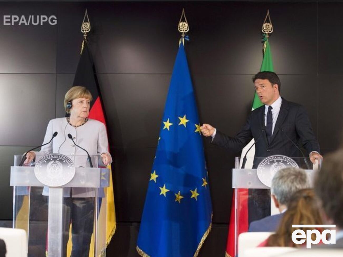 Сегодня Меркель встретилась с Ренци