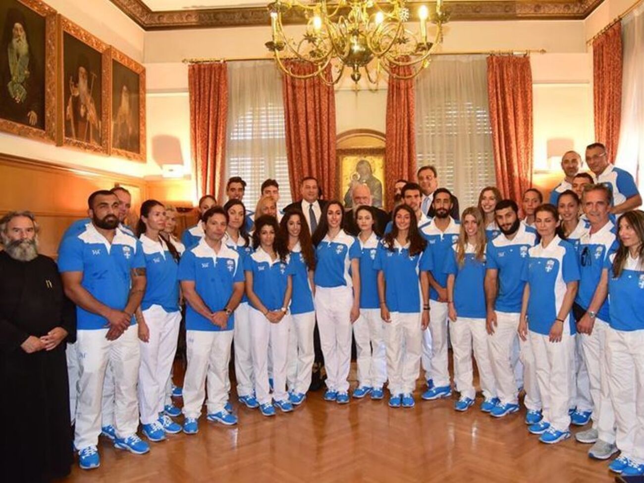 Олимпийская сборная Греции перед поездкой в Рио