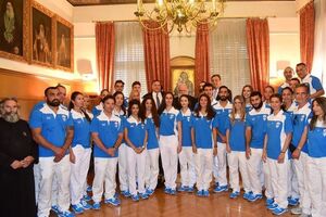 Олимпийская сборная Греции перед поездкой в Рио