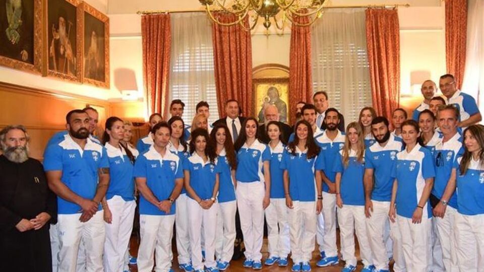 Олимпийская сборная Греции перед поездкой в Рио