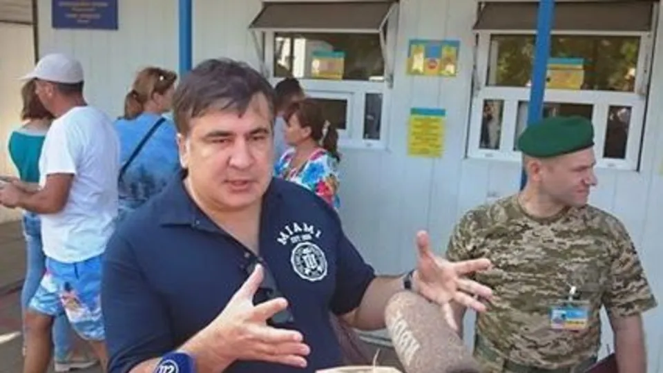 Саакашвили посетил пропускной пункт "Маяки" на границе с Молдовой