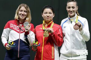 "Золото" в стрельбе из пневматического пистолета завоевала китаянка