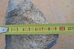 Вес двух фрагментов составляет 2,45 килограмма