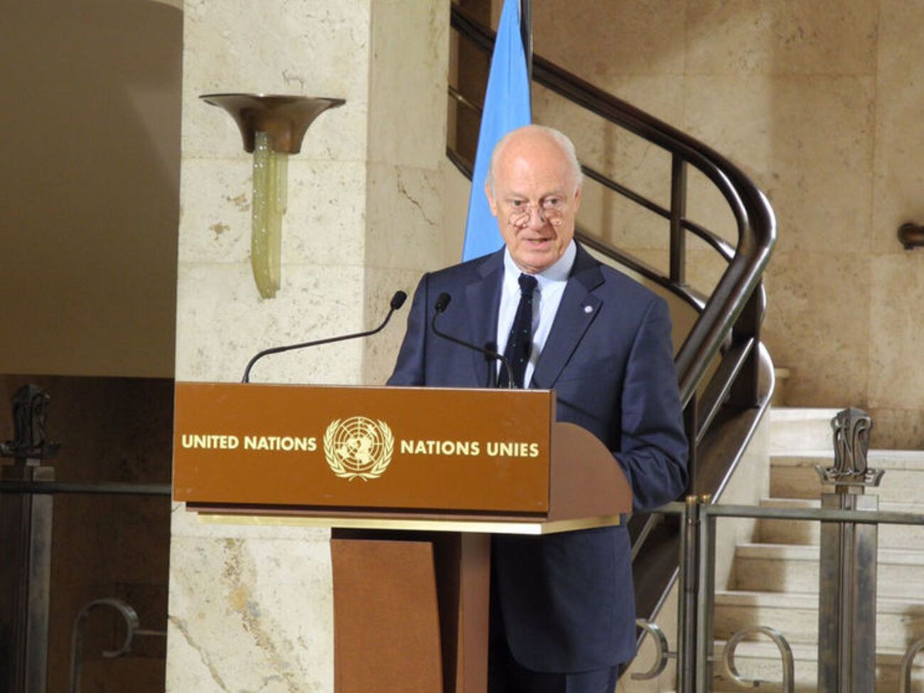 Де Мистура надеется, что переговоры между Россией и США помогут найти политическое решение