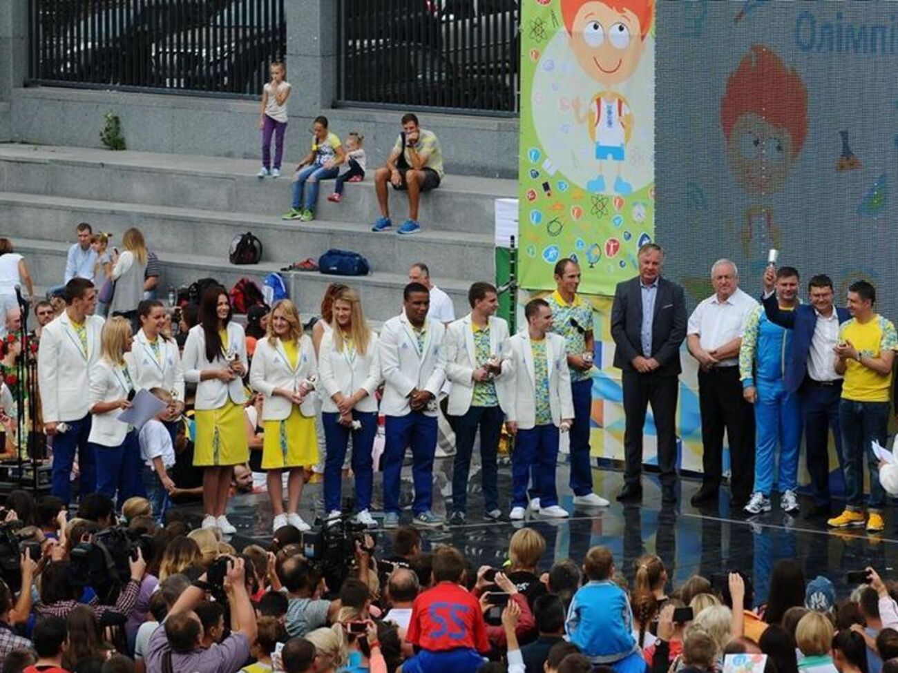 Призеров Олимпиады чествовали в Киеве