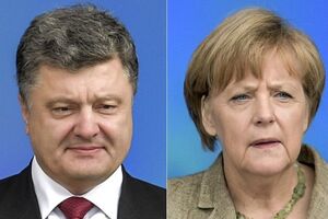 Петр Порошенко и Ангела Меркель договорились продолжить координацию усилий Киева и Берлина для выполнения Москвой Минских соглашений