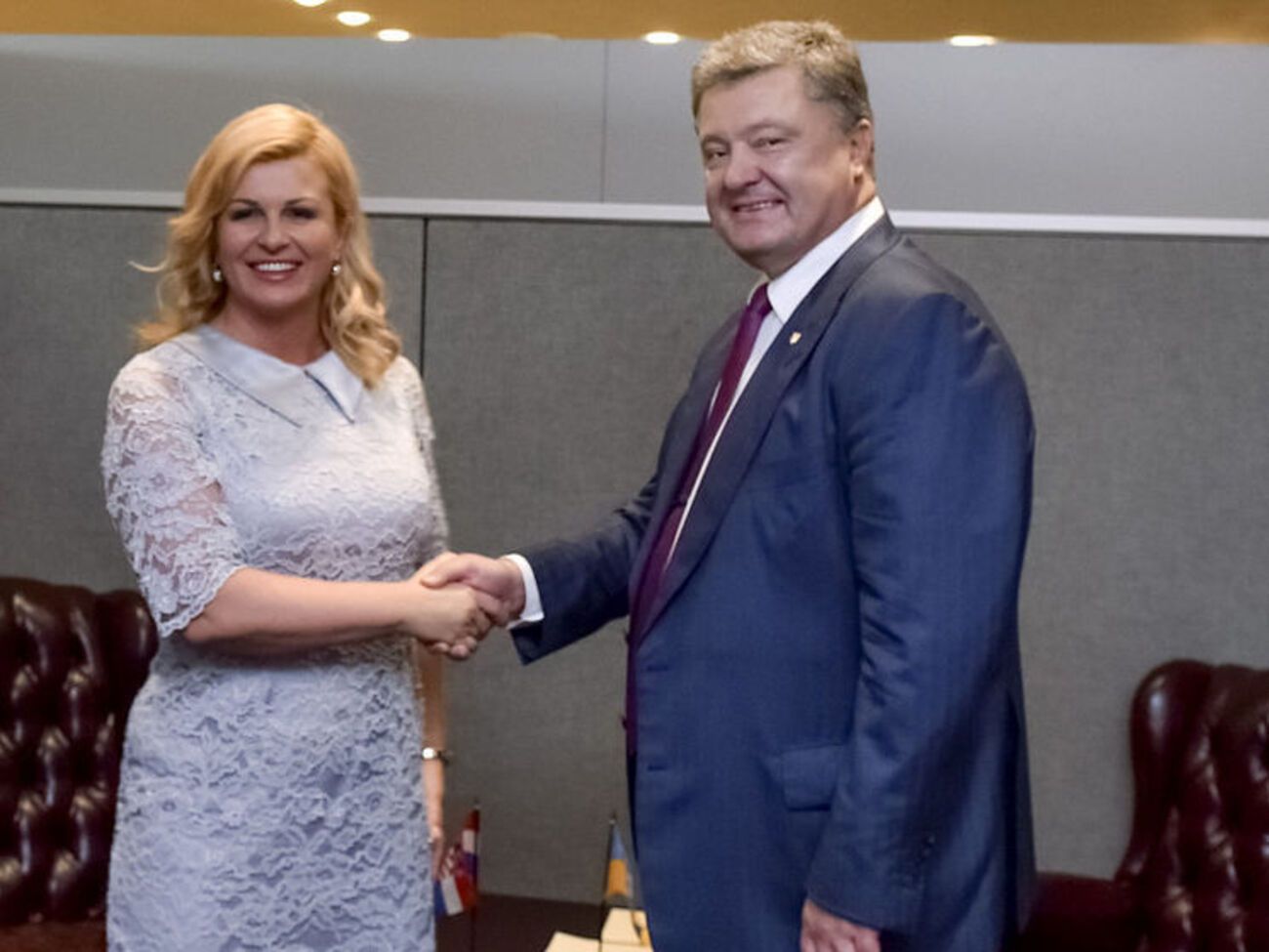 Порошенко встретился с Грабар-Китарович в ходе визита в Нью-Йорк