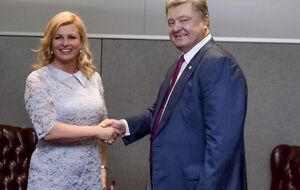 Порошенко встретился с Грабар-Китарович в ходе визита в Нью-Йорк