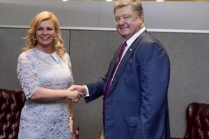 Порошенко встретился с Грабар-Китарович в ходе визита в Нью-Йорк