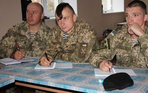 Украинские морпехи обучаются лидерству