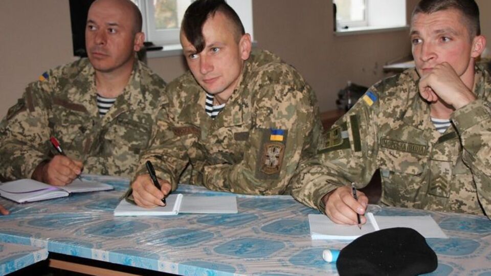 Украинские морпехи обучаются лидерству
