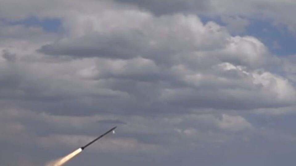 Запуск украинской управляемой ракеты