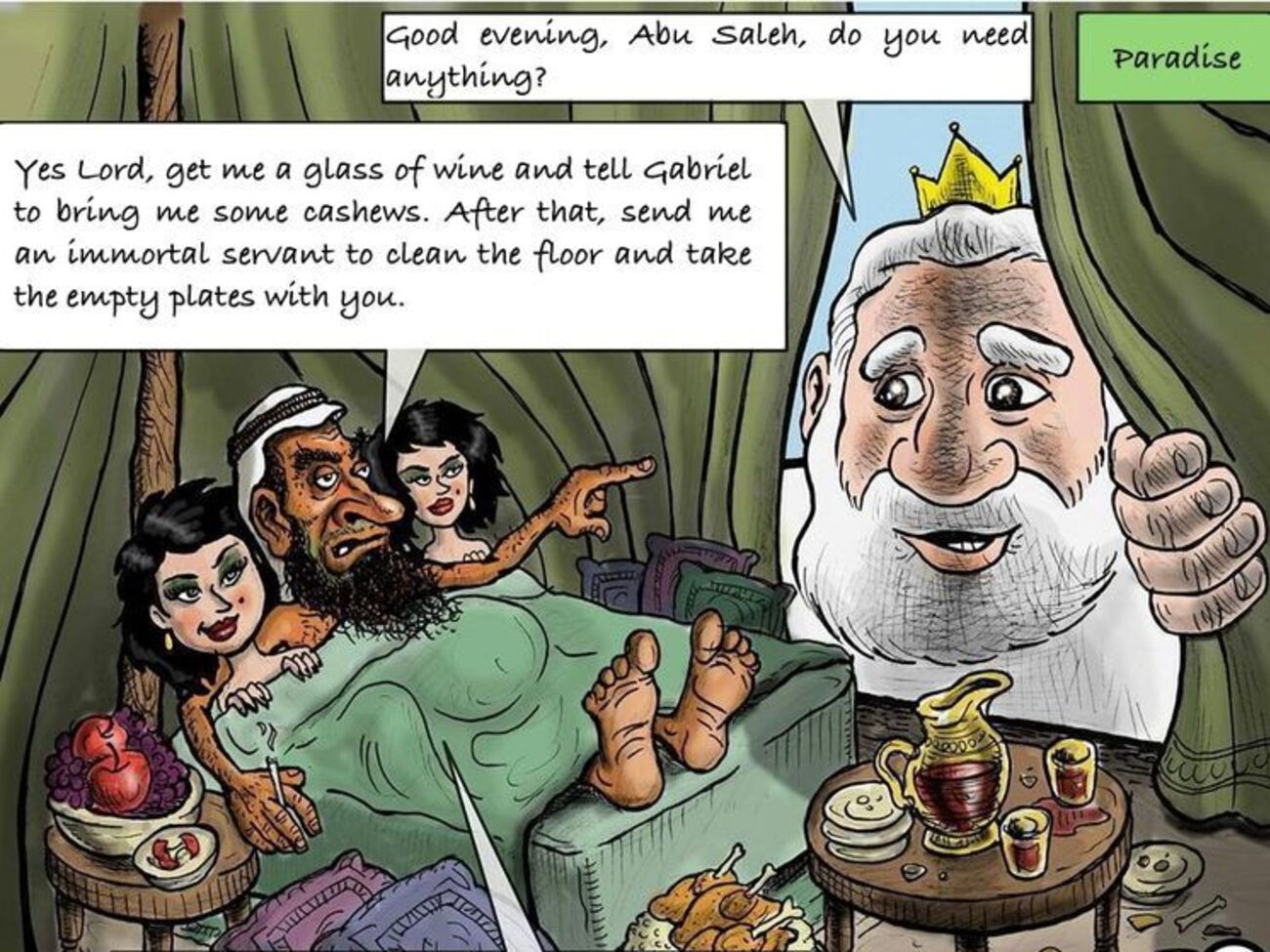 Карикатура, из-за которой преследовали Хаттара