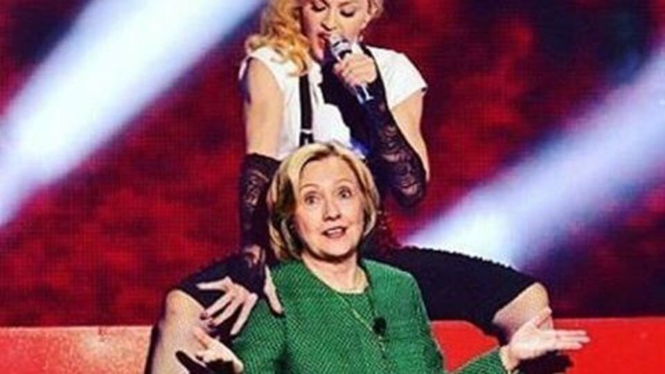 Мадонна публично заявила, что проголосует за Клинтон