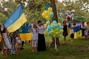 На празднование 25-й годовщины независимости Украины израильтяне съезжались в тель-авивский парк Яркон со всей страны