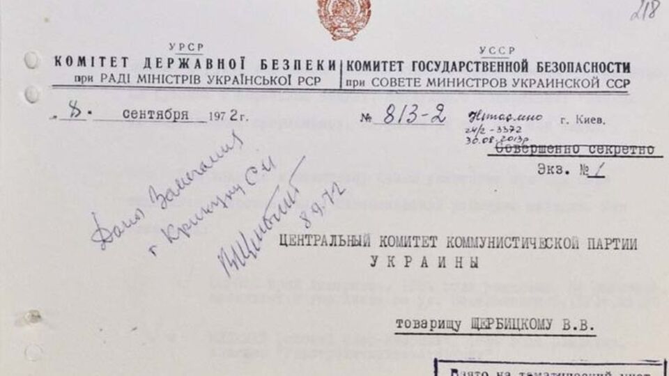СБУ публикует архивные документы