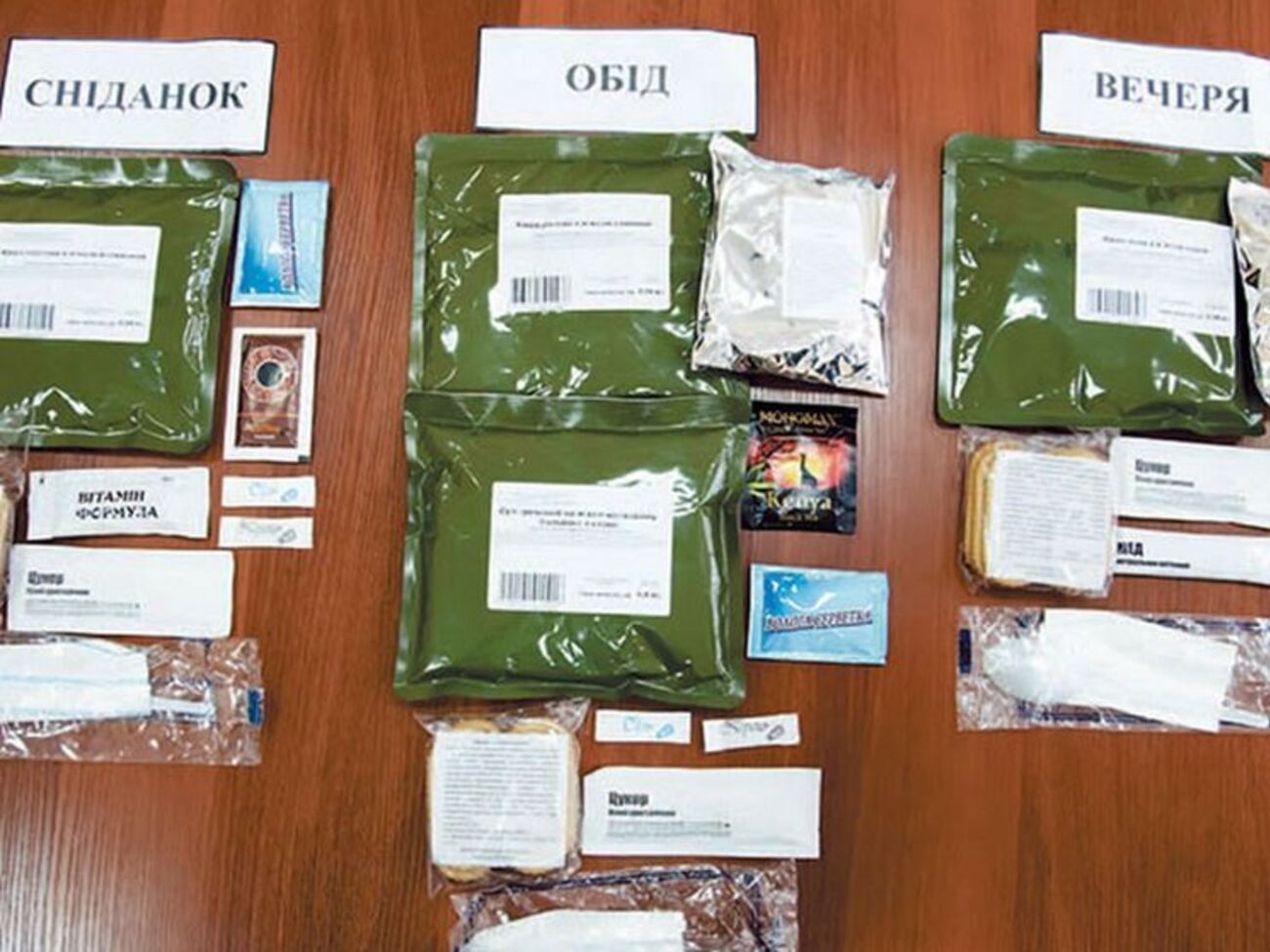 Новый паек будет выдаваться в специальных реторт-пакетах