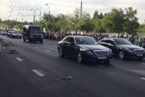 Кортеж направился в аэропорт Ташкента