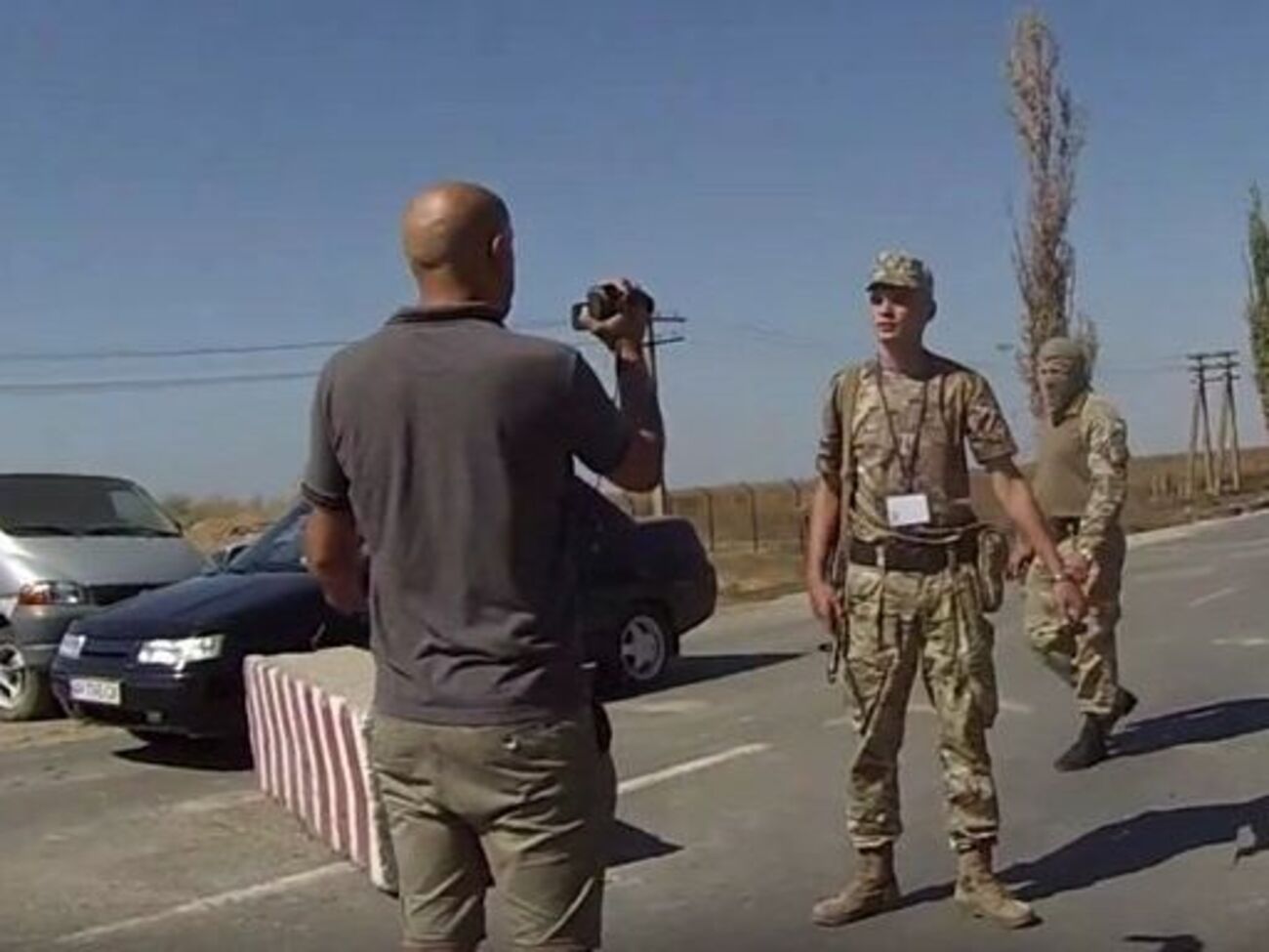 Грэм Филлипс сегодня появился на границе с Крымом