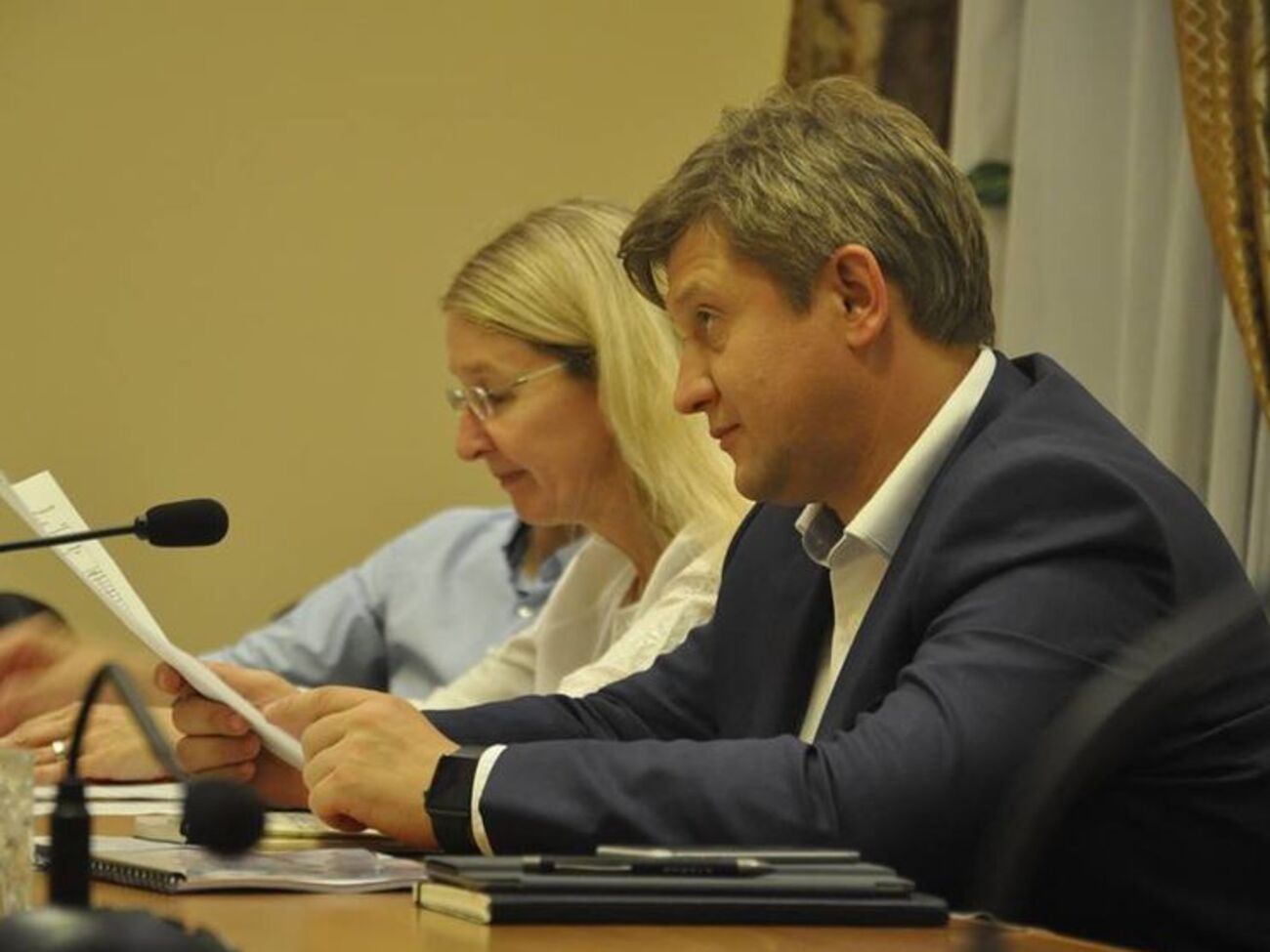 Глава Министерства финансов Александр Данилюк встретился с главой Минздрава Ульяной Супрун