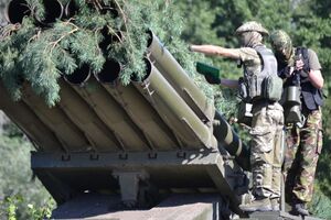 Украинские артиллеристы в районе АТО провели тренировку боевых подразделений и пунктов управления огнем