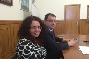 Соколовская и Грабовский во время одного из судебных заседаний