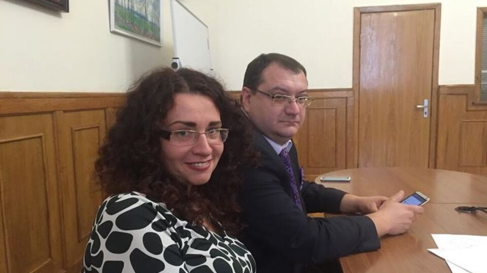Соколовская и Грабовский во время одного из судебных заседаний