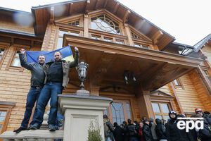 Протестующие в "Межигорье", 22 февраля 2014 года