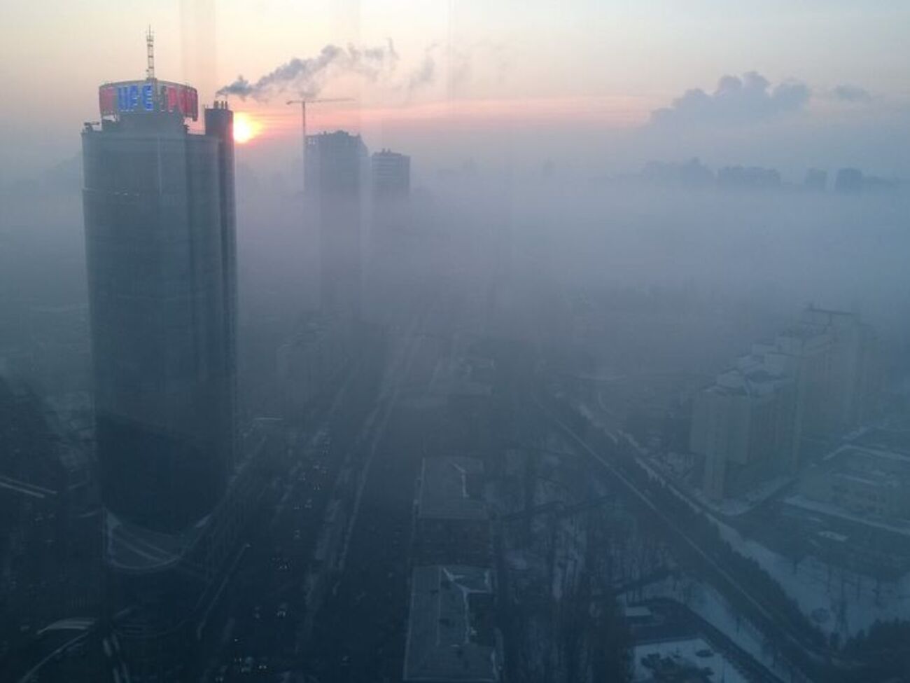 С вечера 16 января в Киеве из-за тумана ограничена видимость