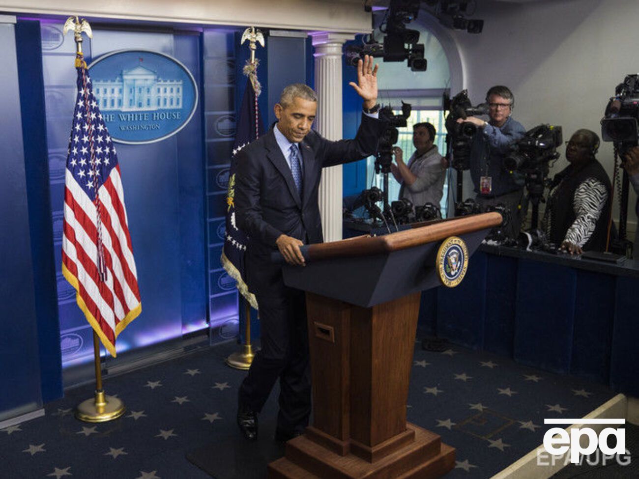 Обама в последний раз предстал перед прессой в качестве главы Белого дома