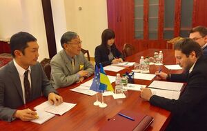 Посол Японии в Украине Суми Шигеки встретился с министром информационной политики Юрием Стецем