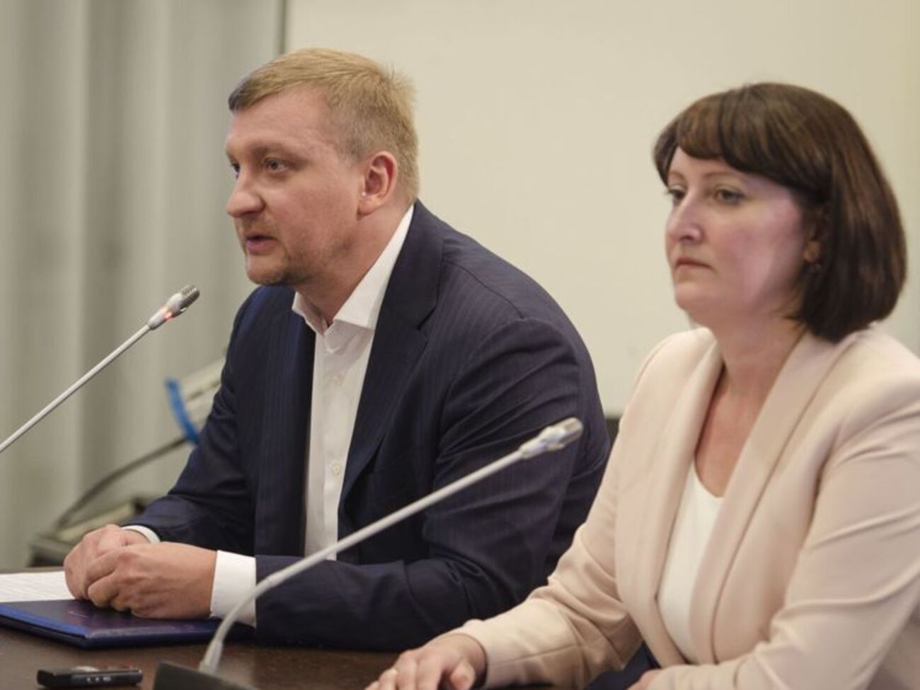 Министр юстиции Павел Петренко и глава НАПК Наталья Корчак