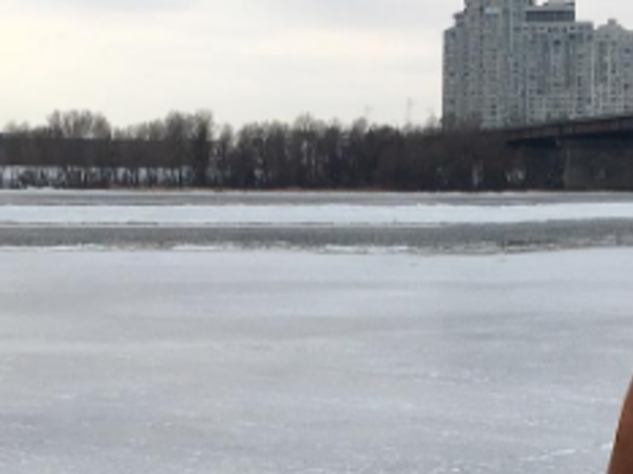 Козловский позировал на льду