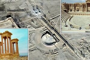 Сегодняя стало известно, что боевики "Исламского государства" в Пальмире взорвали фасад римского амфитеатра и колонны тетрапилона