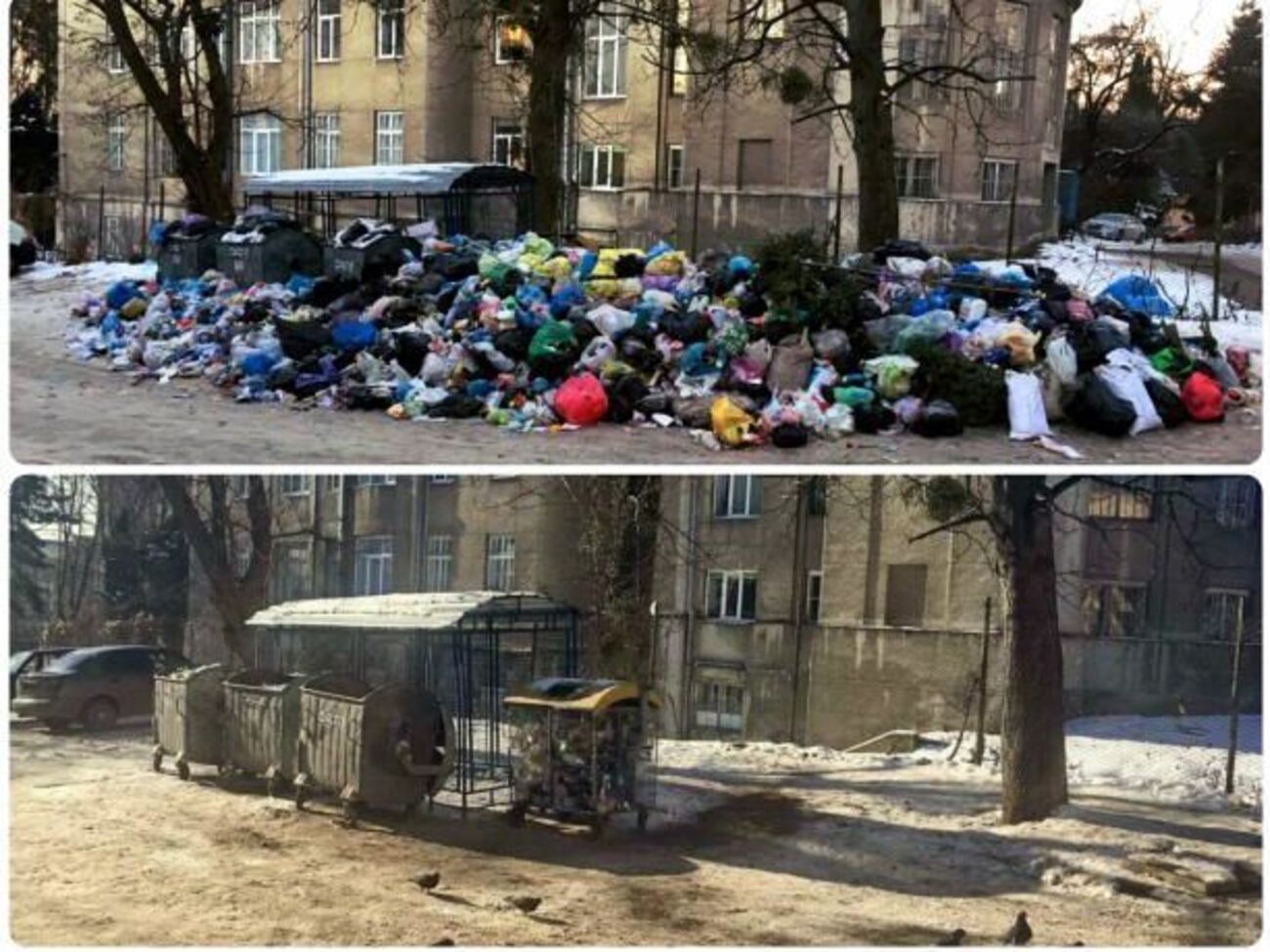 Из Львова вывозят мусор