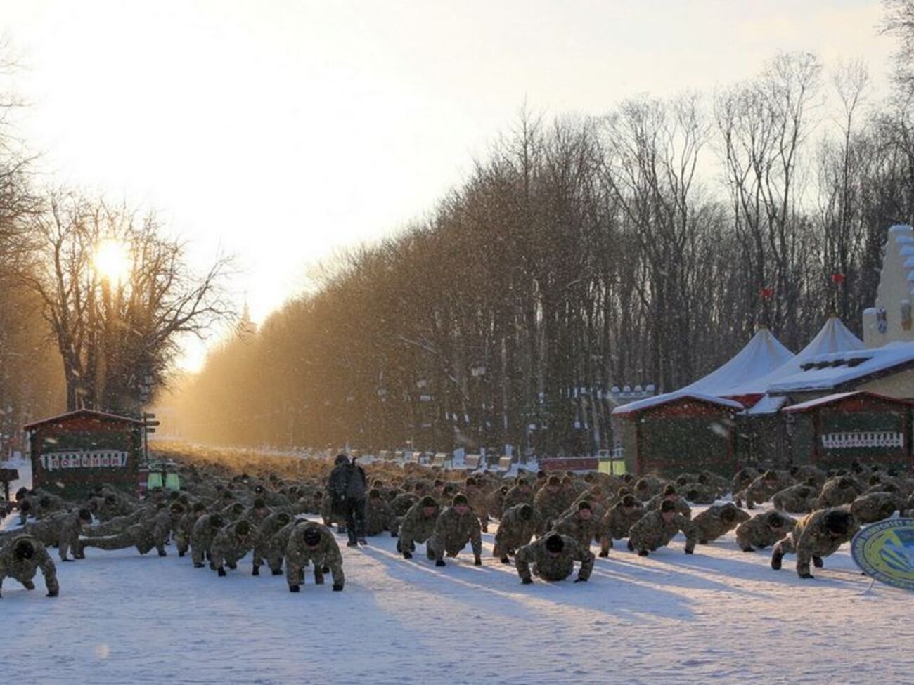 Флешмоб прошел 29 января на центральной аллее харьковского парка имени Горького