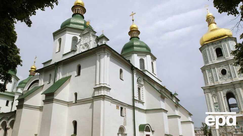 Софийский собор Киева, в котором до Второй мировой войны хранились останки Ярослава Мудрого