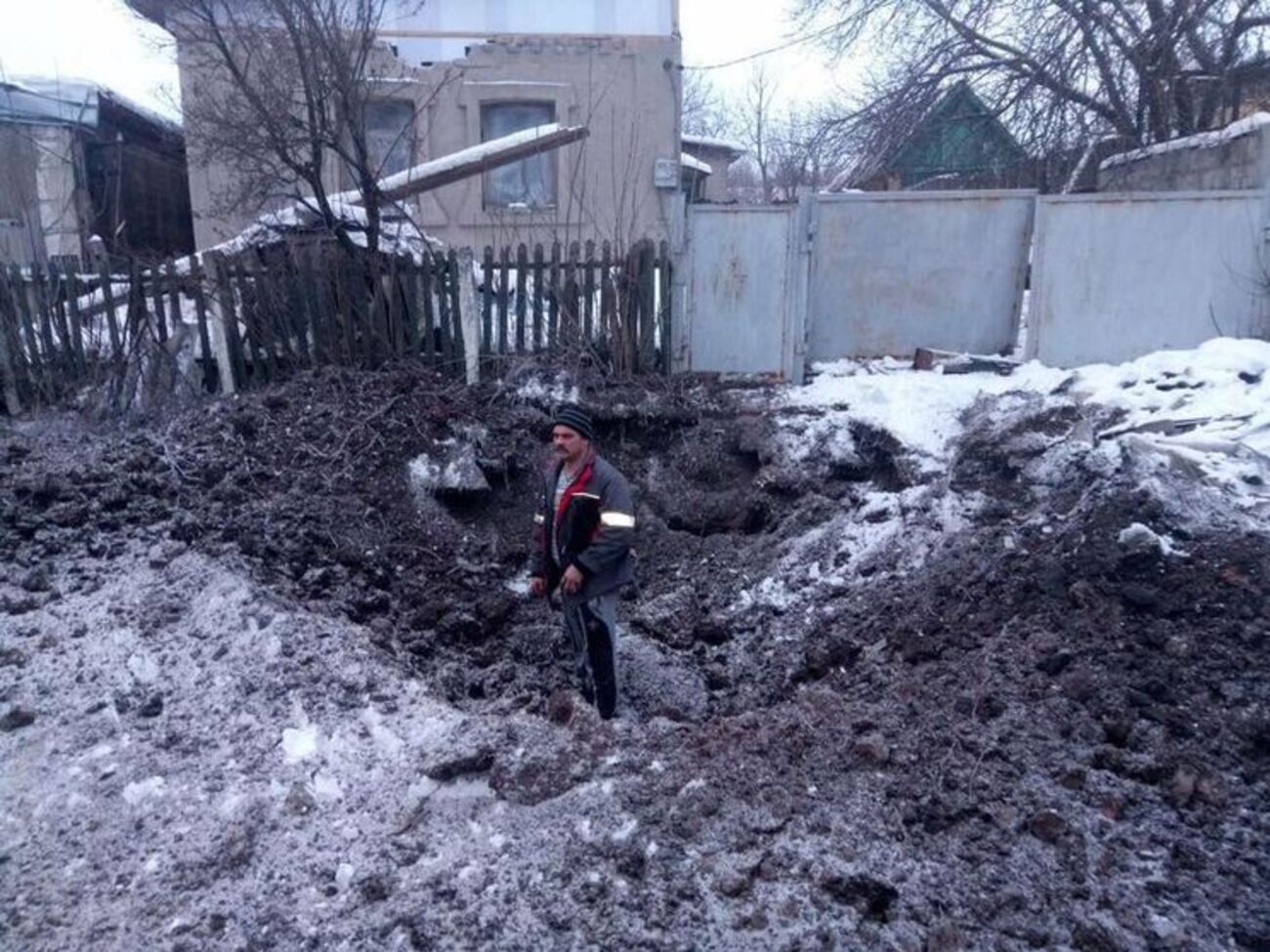 Последствия обстрелов Авдеевки