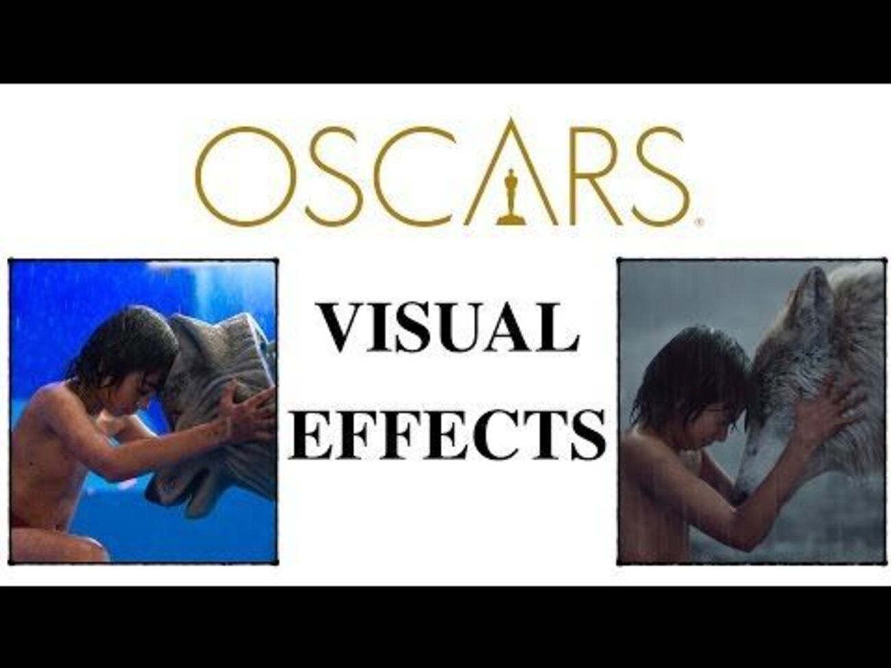 В ролике показали кадры фильмов и видео до внедрения спецэффектов.