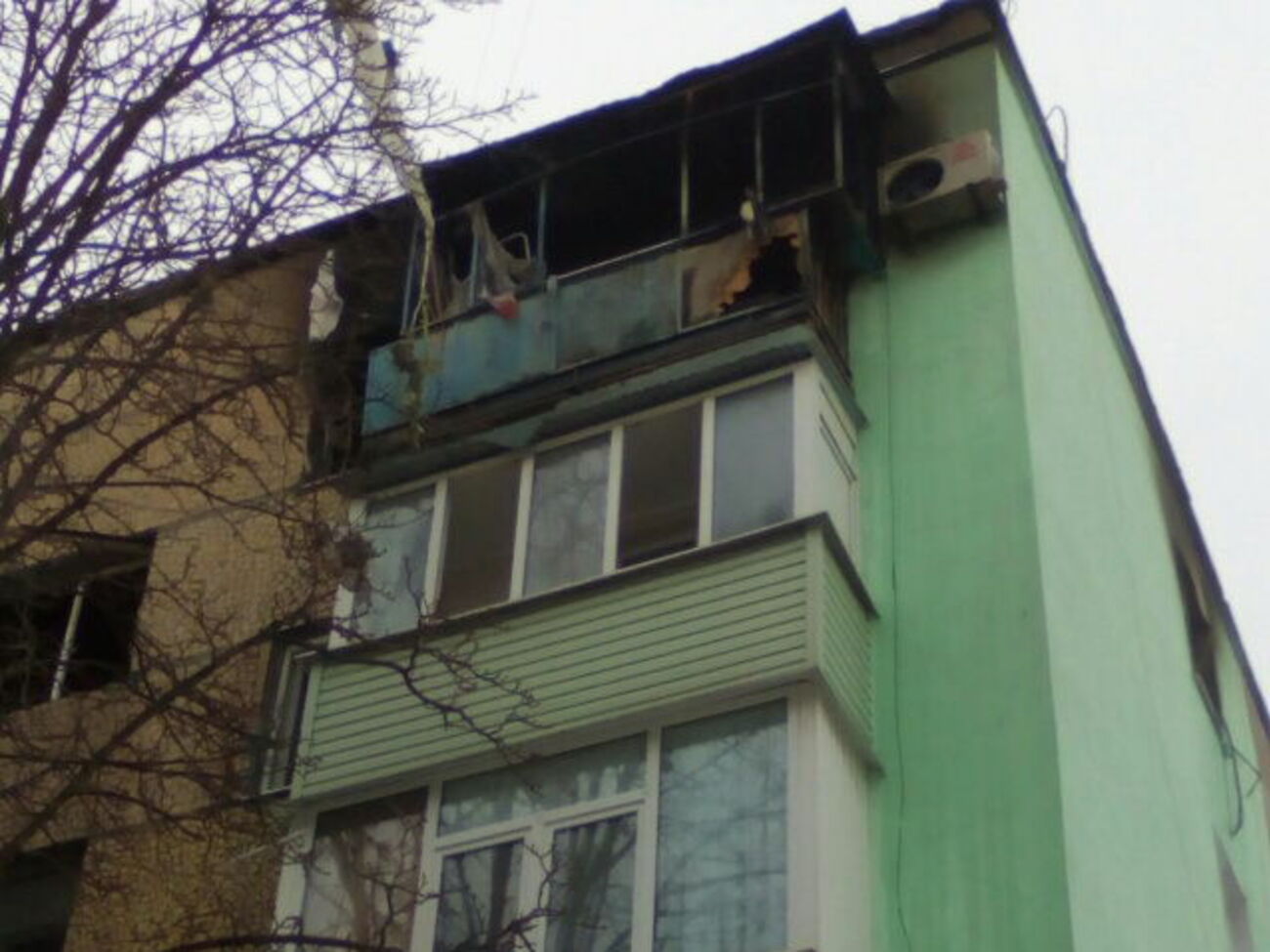 Взрыв произошел в квартире на пятом этаже