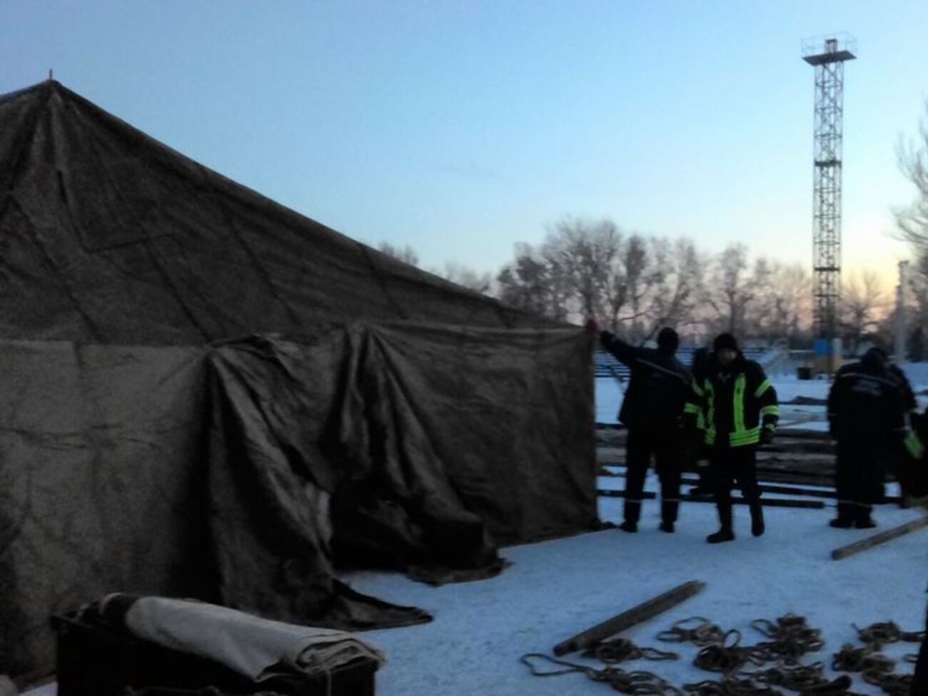 В Авдеевке развернуты семь мобильных пунктов обогрева и три полевые кухни