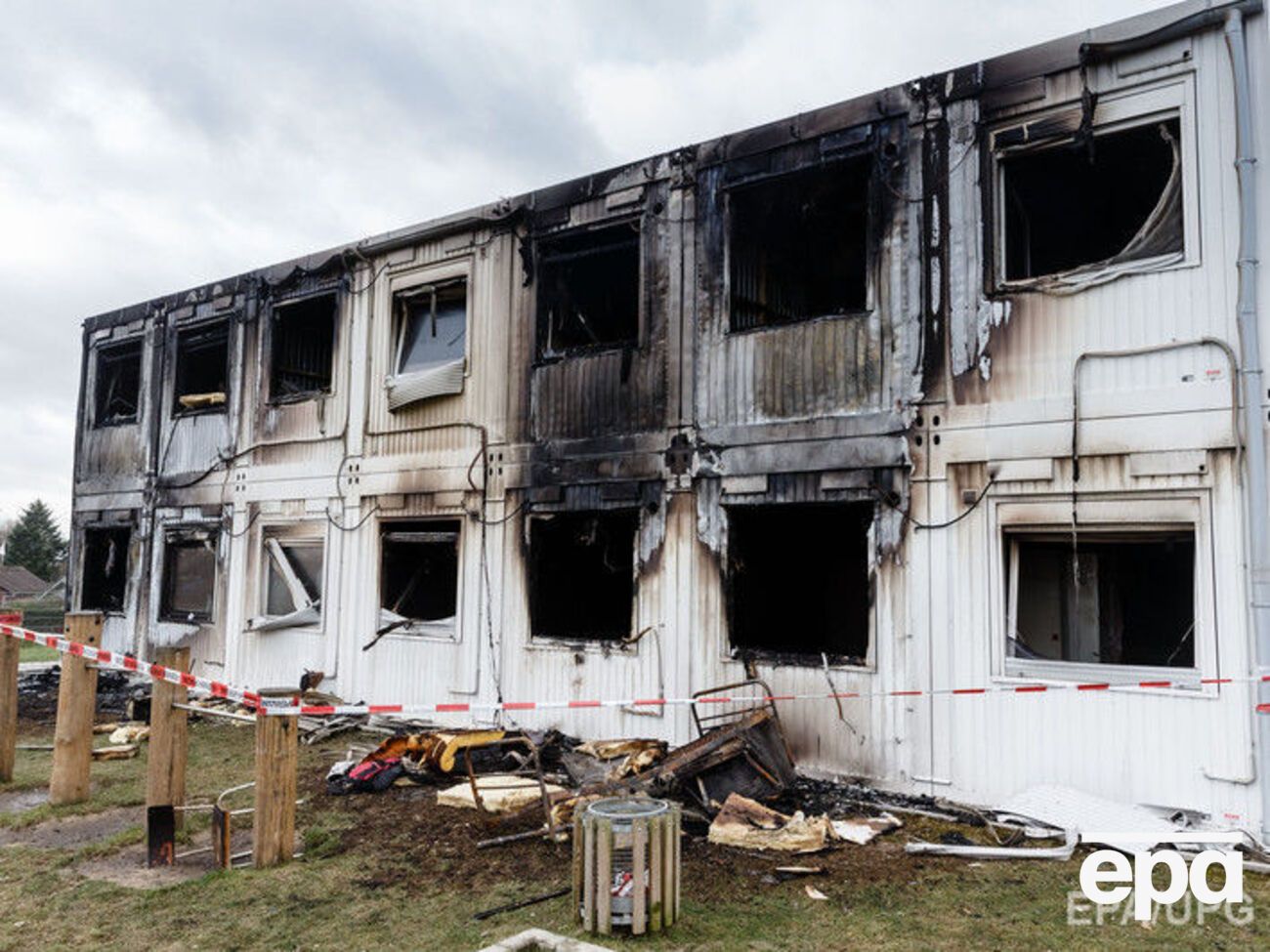 В Германии загорелось здание приюта для беженцев