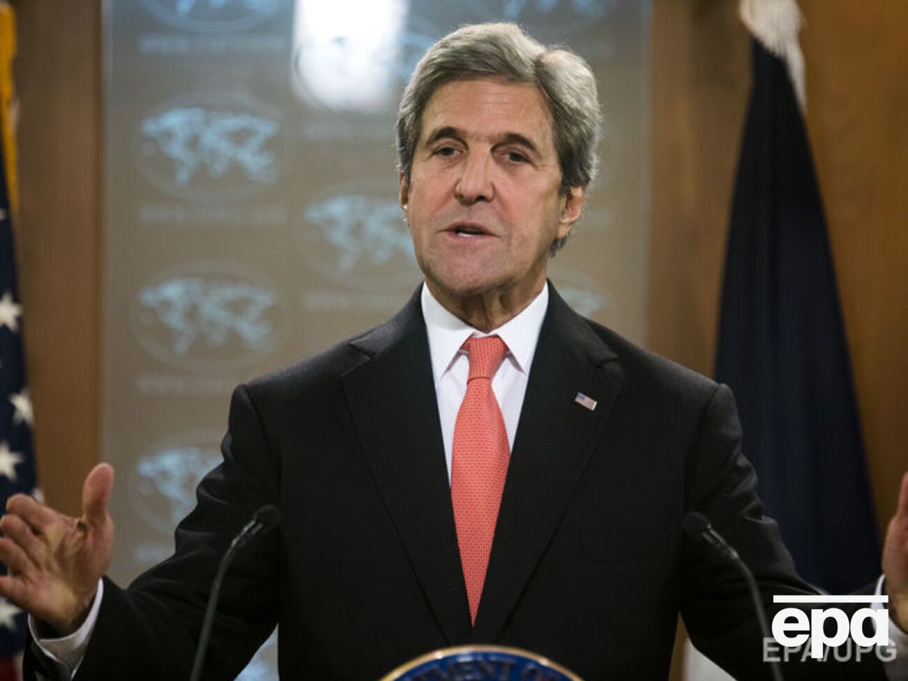 Керри провел пресс-конференцию в Вашингтоне