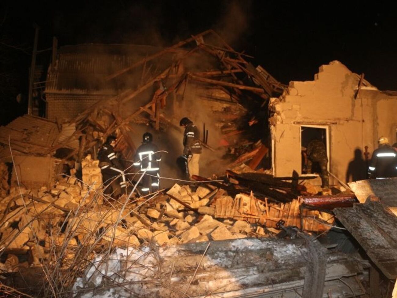 Взрыв произошел сегодня ночью