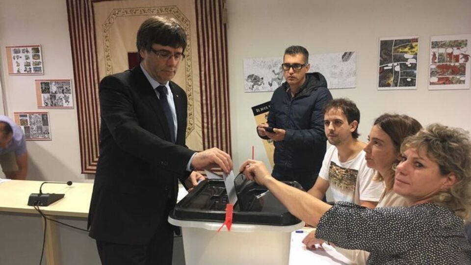Пучдемон проголосовал не на своем избирательном участке